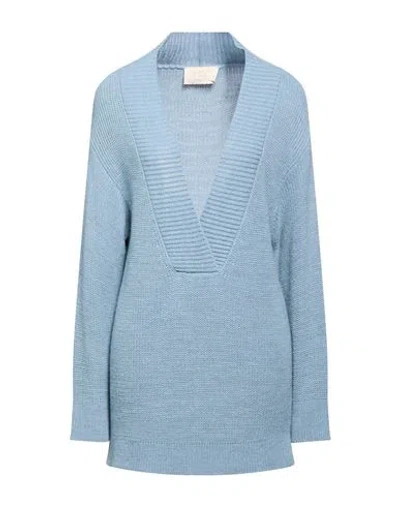 Kaos Jeans Woman Sweater Light Blue Size M Acrylic, Wool, Viscose, Alpaca Wool