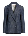 Kaos Jeans Woman Blazer Blue Size 8 Cotton In Blue
