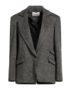 Kaos Jeans Woman Blazer Dark Brown Size 10 Polyester, Wool, Acrylic, Viscose In Brown