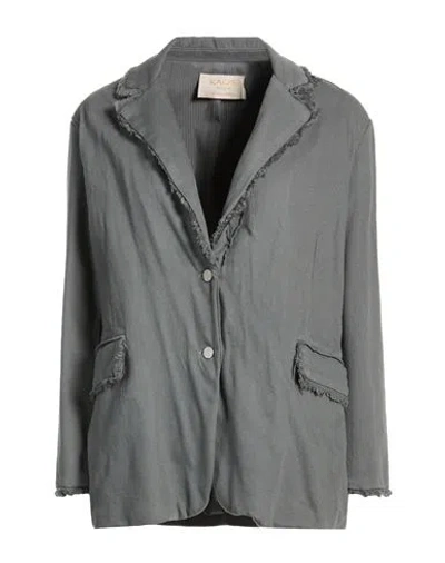 Kaos Jeans Woman Blazer Grey Size M Cotton In Gray