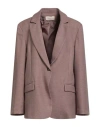 Kaos Jeans Woman Blazer Light Brown Size 10 Polyester In Sand