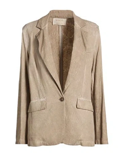 Kaos Jeans Woman Blazer Light Brown Size 8 Viscose