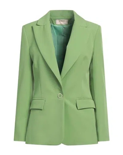 Kaos Jeans Woman Blazer Light Green Size 6 Viscose, Polyester, Polyamide