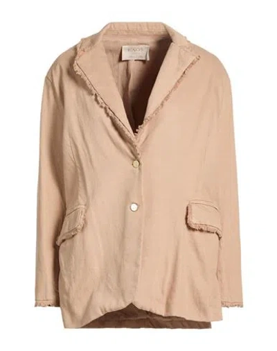 Kaos Jeans Woman Blazer Sand Size M Cotton In Brown