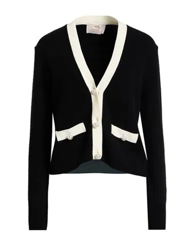 Kaos Jeans Woman Cardigan Black Size L Viscose, Polyester
