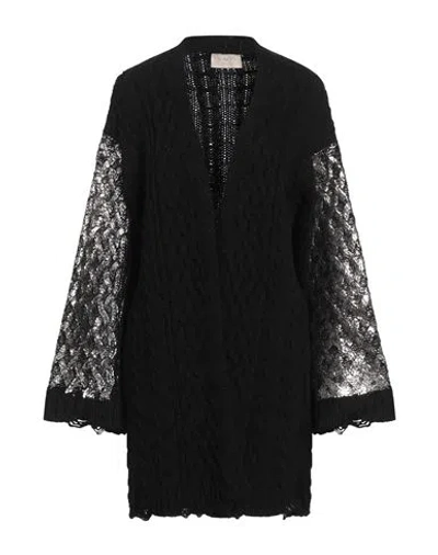 Kaos Jeans Woman Cardigan Black Size S Acrylic, Viscose, Wool, Alpaca Wool