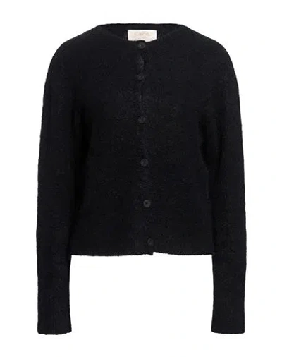 Kaos Jeans Woman Cardigan Black Size S Acrylic, Polyamide, Wool, Mohair Wool, Elastane