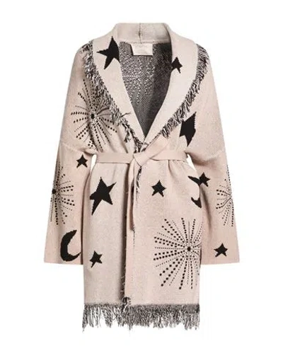 Kaos Jeans Woman Cardigan Blush Size M Acrylic, Cotton In Brown