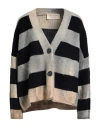 Kaos Jeans Woman Cardigan Grey Size M Acrylic, Wool, Viscose, Alpaca Wool In Gray