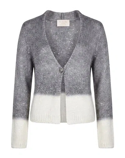 Kaos Jeans Woman Cardigan Grey Size Xs Polyamide, Acrylic, Polyester, Mohair Wool, Wool