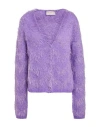 Kaos Jeans Woman Cardigan Purple Size S Polyamide, Acrylic, Mohair Wool