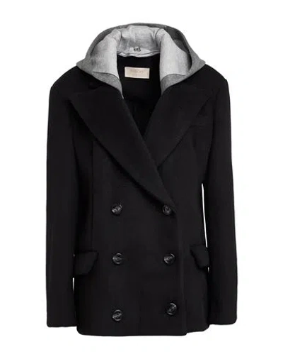 Kaos Jeans Woman Coat Black Size M Polyester, Viscose