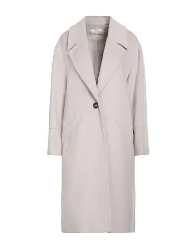 Kaos Jeans Woman Coat Cream Size 6 Polyester, Viscose, Elastane In White