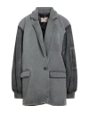 Kaos Jeans Woman Coat Grey Size M Polyester In Gray