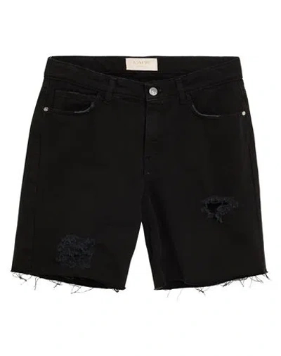 Kaos Jeans Woman Denim Shorts Black Size 29 Cotton