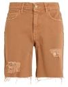 Kaos Jeans Woman Denim Shorts Brown Size 28 Cotton In Brown