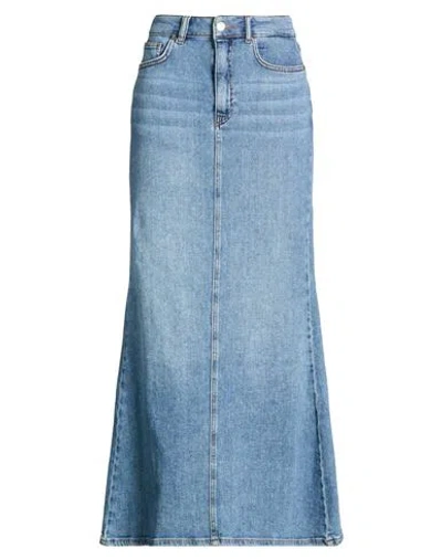 Kaos Jeans Woman Denim Skirt Blue Size 6 Cotton, Elastane