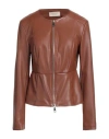 Kaos Jeans Woman Jacket Brown Size 10 Polyester, Polyurethane