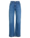 Kaos Jeans Woman Jeans Blue Size 26 Cotton, Elastane In Blue