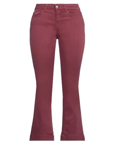 Kaos Jeans Woman Jeans Burgundy Size 26 Tencel, Cotton, Polyester, Elastane In Red
