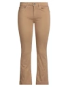Kaos Jeans Woman Jeans Camel Size 31 Cotton, Polyester, Elastane In Brown