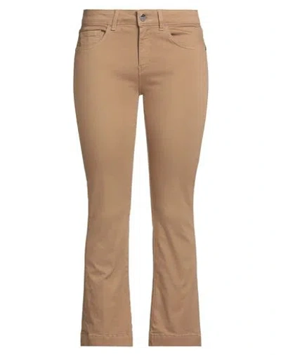 Kaos Jeans Woman Jeans Camel Size 31 Cotton, Polyester, Elastane In Brown