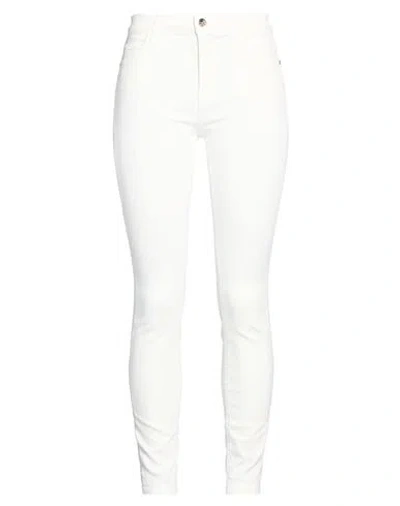 Kaos Jeans Woman Jeans Off White Size 27 Cotton, Tencel, Polyester, Elastane