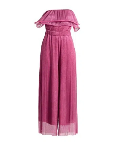 Kaos Jeans Woman Jumpsuit Garnet Size 8 Polyester, Metal