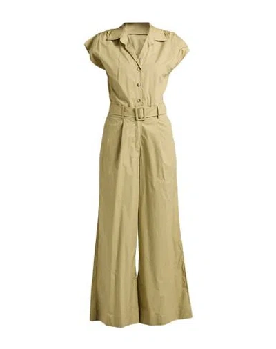 Kaos Jeans Woman Jumpsuit Khaki Size 6 Cotton In Neutral