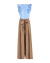 Kaos Jeans Woman Jumpsuit Light Blue Size 8 Viscose, Linen, Cotton, Elastane