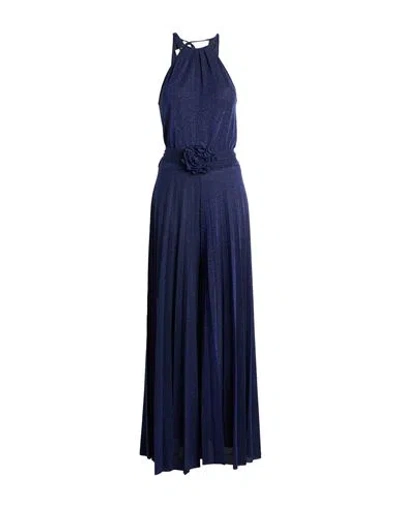 Kaos Jeans Woman Jumpsuit Midnight Blue Size 10 Cotton, Polyester, Polyamide, Metallic Polyester, El