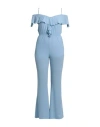 Kaos Jeans Woman Jumpsuit Sky Blue Size 10 Polyester In Blue