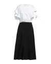 Kaos Jeans Woman Maxi Dress Black Size 6 Viscose, Linen