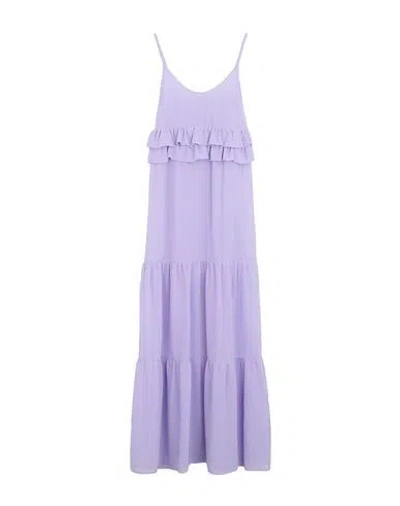 Kaos Jeans Long Dresses In Purple