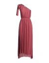 Kaos Jeans Woman Maxi Dress Magenta Size 12 Viscose, Silk
