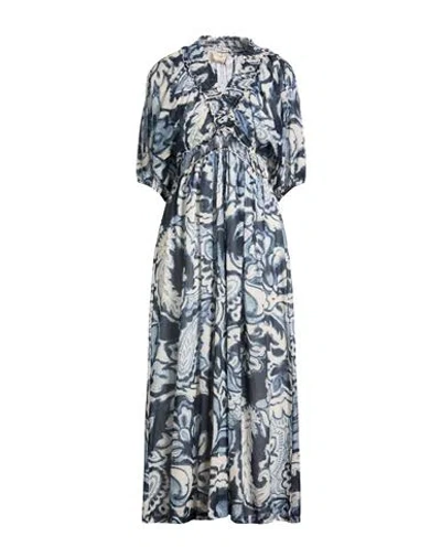 Kaos Jeans Woman Maxi Dress Navy Size 10 Cotton In Black