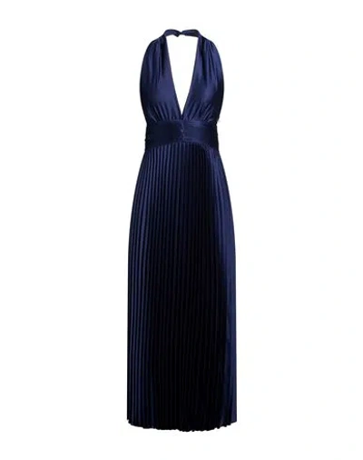 Kaos Jeans Woman Maxi Dress Navy Size 4 Polyester