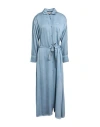 Kaos Jeans Woman Maxi Dress Pastel Blue Size 10 Viscose