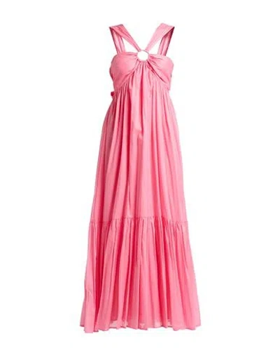 Kaos Jeans Woman Maxi Dress Pink Size 2 Cotton