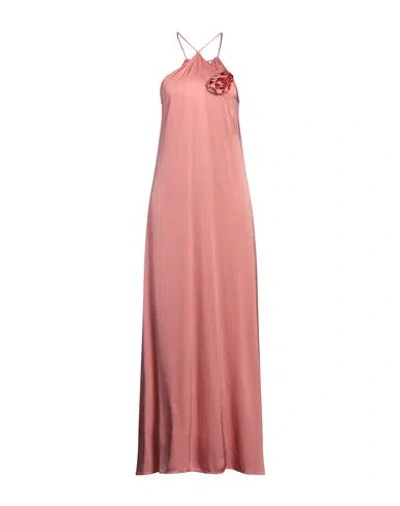 Kaos Jeans Woman Maxi Dress Pink Size 4 Viscose