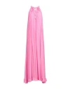Kaos Jeans Woman Maxi Dress Pink Size 6 Viscose, Silk