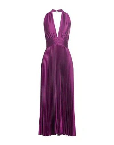 Kaos Jeans Woman Maxi Dress Purple Size 6 Polyester