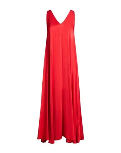 Kaos Jeans Woman Maxi Dress Red Size 6 Viscose