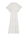 Kaos Jeans Woman Maxi Dress White Size 6 Cotton
