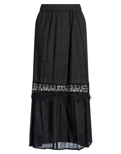Kaos Jeans Woman Maxi Skirt Black Size 8 Cotton
