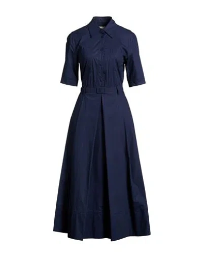 Kaos Jeans Woman Midi Dress Midnight Blue Size 10 Cotton