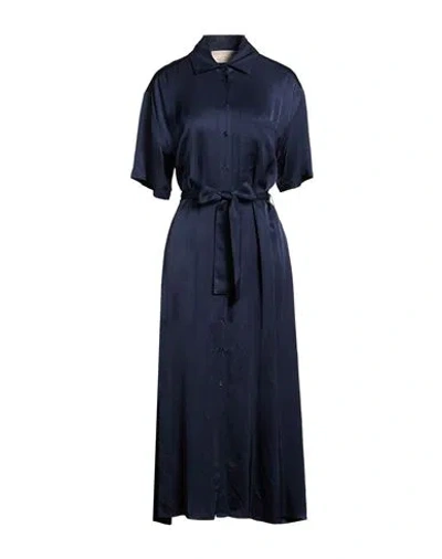 Kaos Jeans Woman Midi Dress Midnight Blue Size 12 Viscose