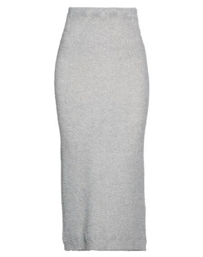 Kaos Jeans Woman Midi Skirt Grey Size Xs Viscose, Polyester, Polyamide In Gray
