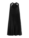Kaos Jeans Woman Mini Dress Black Size 10 Polyester, Viscose, Elastane In Black