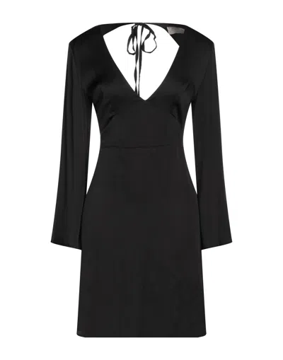 Kaos Jeans Short Dresses In Black